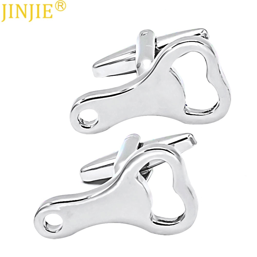 Style Fun Bottle Opener Shape Cufflinks Versatile Fashion Men's French Shirt Cuff Button Cufflnks