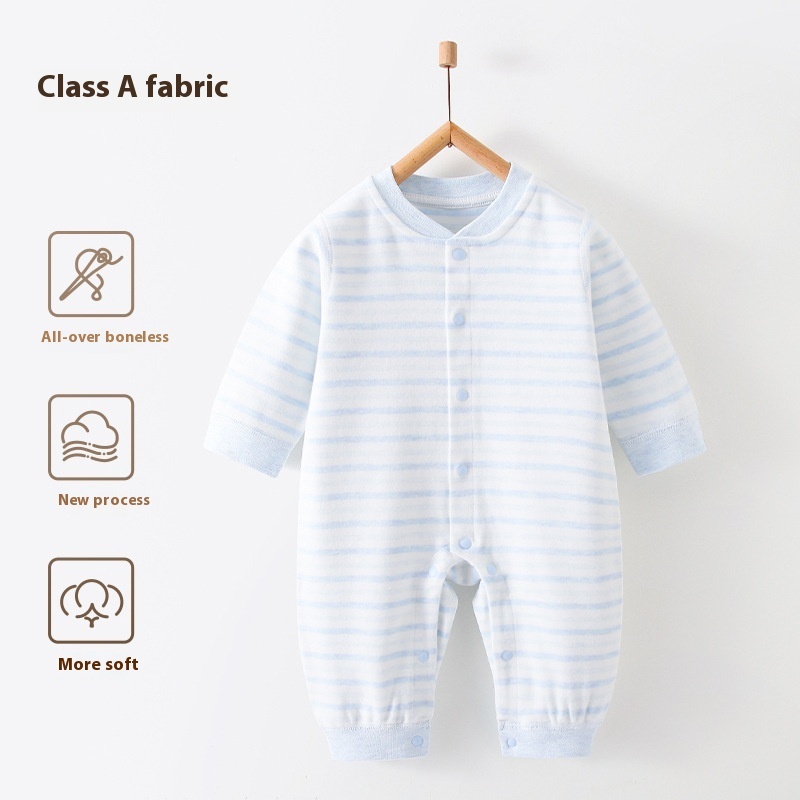 Baby Jumpsuit Class A Spring And Autumn Shushed Velvet Boneless Born Clothes Base Pajamas For Boys And Girls Baby Long Sleeve