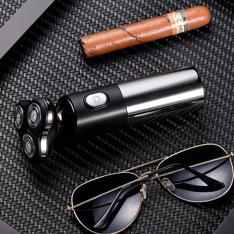 BG-359 Electric Shaver Men's Rechargeable Razor Three-blade Rotary Beard Razor Full Body Washable