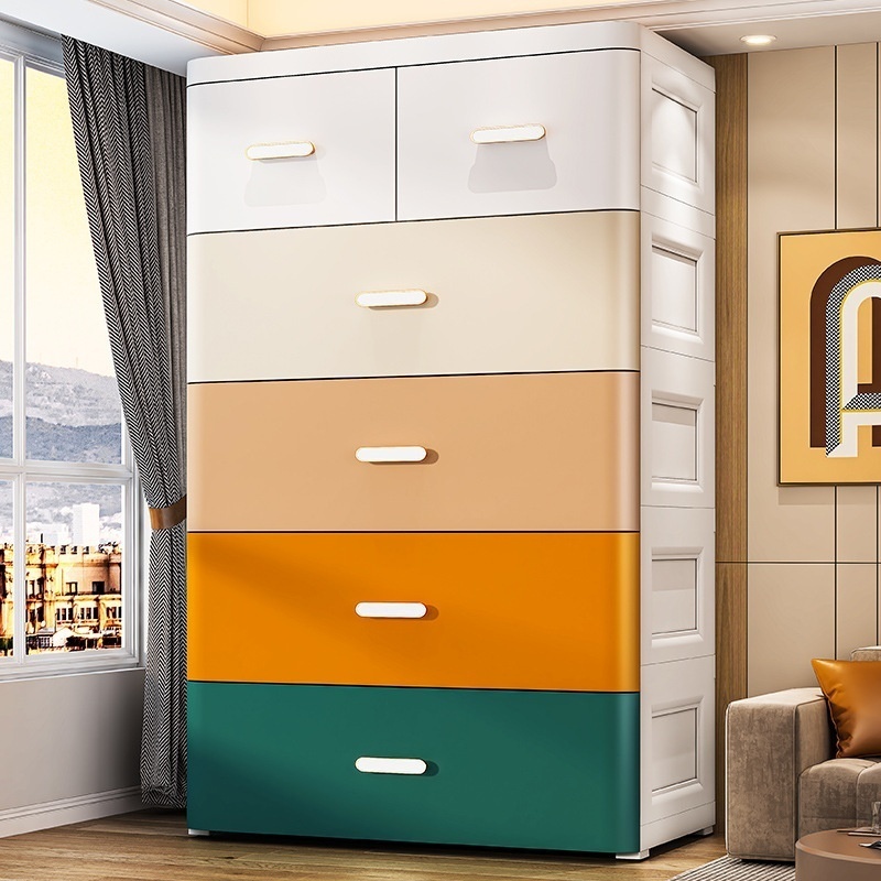37-65 Width Extra Large Storage Cabinet Plus Baby Children's Toy Cabinet Plastic Thickened Drawer Storage Cabinet