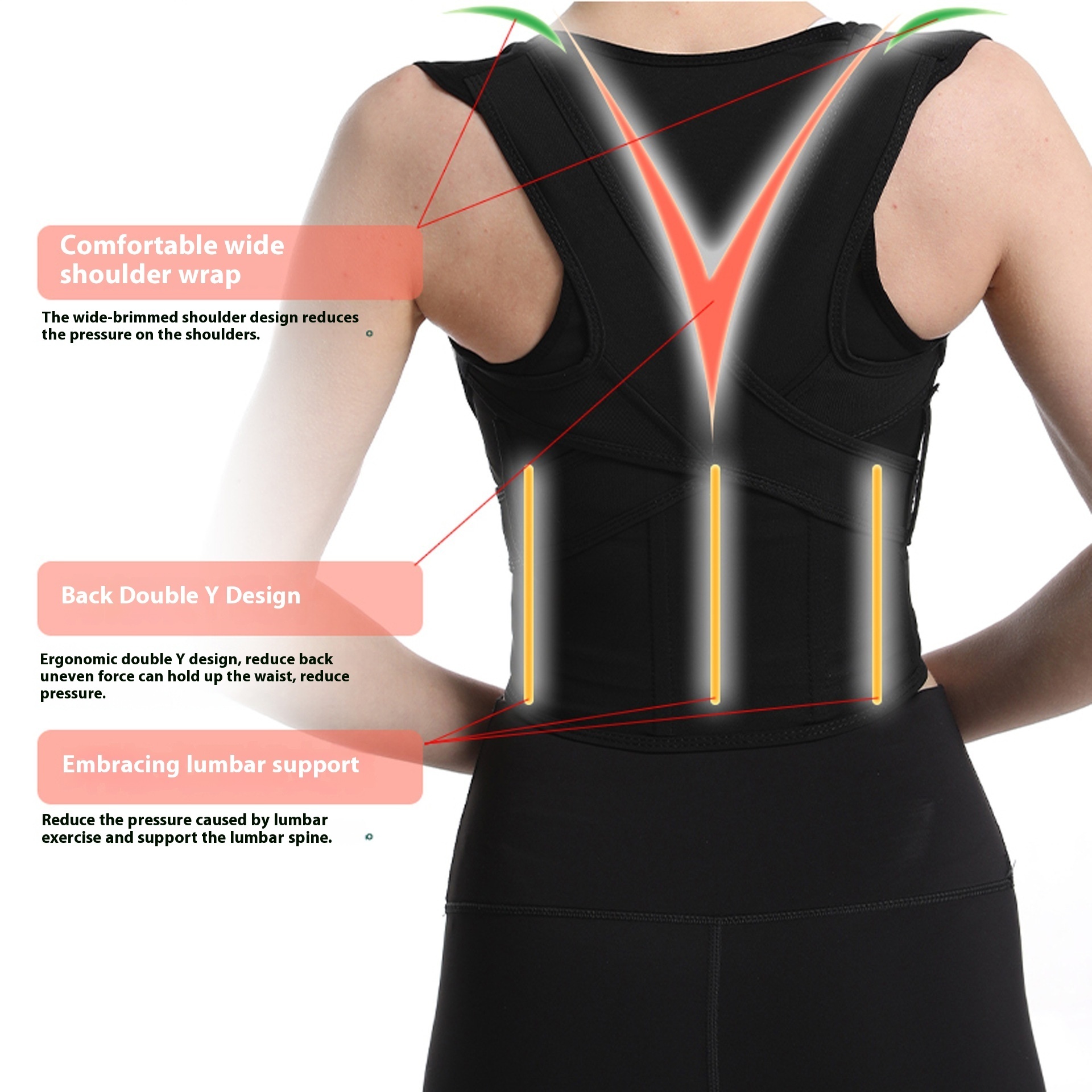 Douyin Correction Anti-hunchback Corrector Back Posture Correction Belt Thin Hunchback Men And Women Adult Invisible Correction Belt - 4