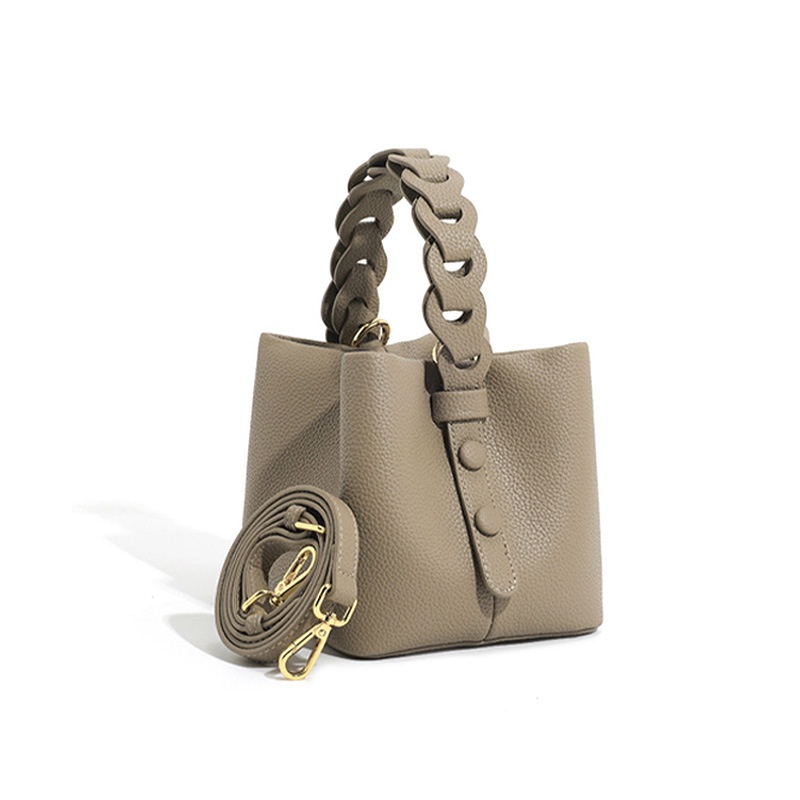 Spring Soft Leather Vegetable Basket Bag High-end Touche Totter Shoulder Crossbody Bag Mini Bucket Handbag For Women