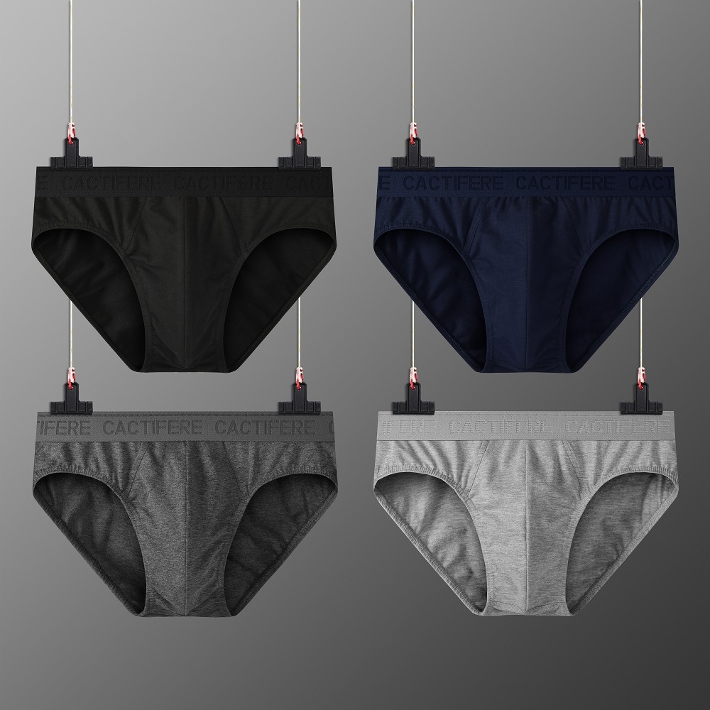 Modal Briefs For Men Summer Lightweight Breathable Mid-Rise Briefs Boxed S