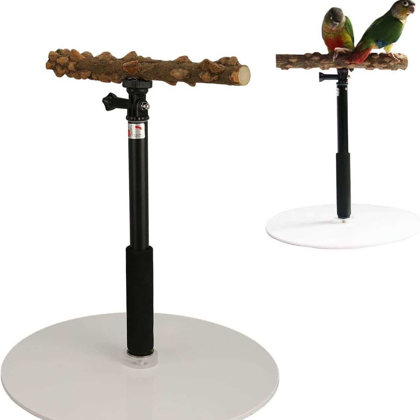 Bird Stand Outdoor Activity Telescopic Bird Cage Rack Claw Sharpening Pepper Wood Branch Parrot Bird Supplies Utensils Parrot Stand