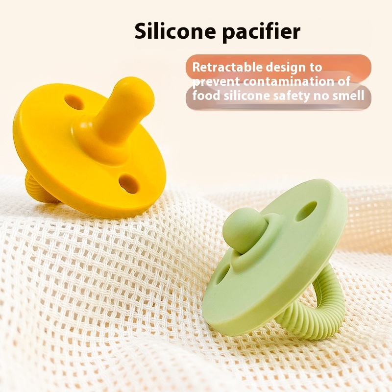 Baby Anti-buck Teeth Pacifier Sleeping Anti-flatulence Soft Comfort Silicone Pacifier Baby Storage Box