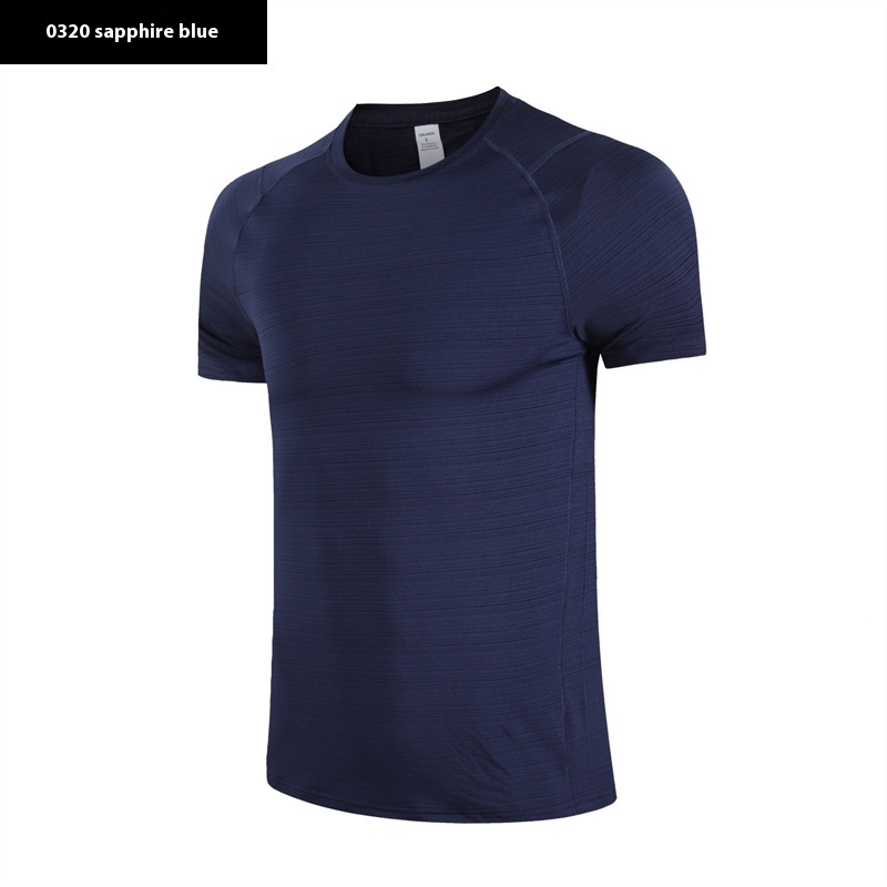 Summer Outdoor Quick-drying Clothes Men Printed Ice Silk Short-sleeved Sports T-shirt Casual Running Elastic Fitness Cycling Top