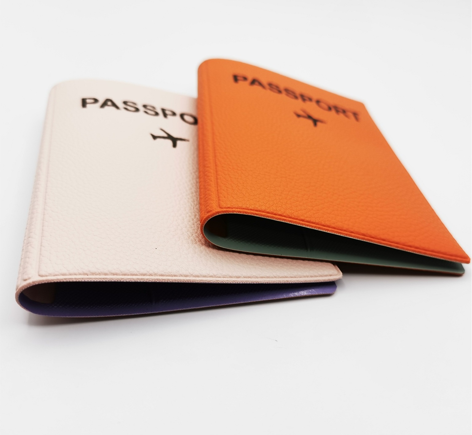 SCustom Imitation Leather PULeather Microfiber Leather Genuine Leather PVCColor Passport Cover Passport Storage Bag Document Bag