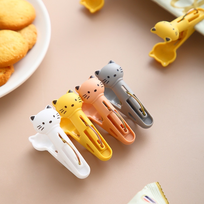 Cat Clip Clothespin Plastic Clip Mini Sock Clip12 Pack Storage Clip Office Supplies Original Direct