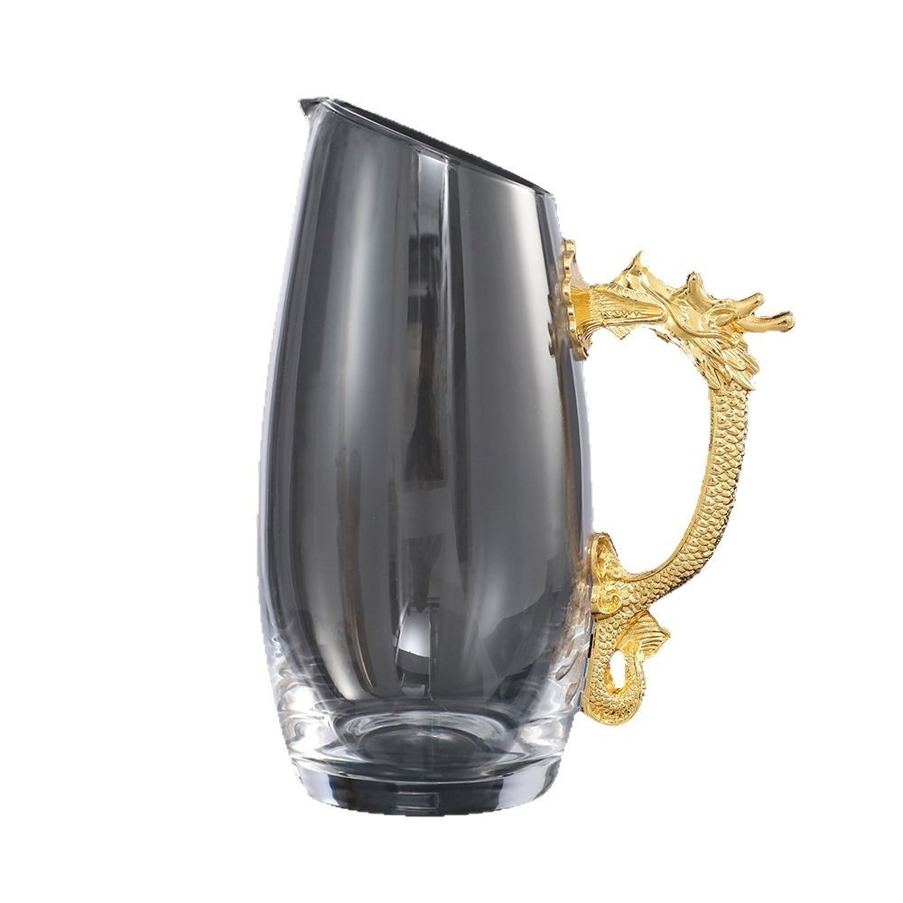 Retro Fashion Decanter Household Liquor Dispenser Creative Twelve Zodiac Glass Wine Glass Bronze Wine Set Gift Box