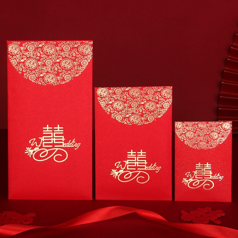 Wedding Red Envelope Wedding Bride Gold Stamping Hundreds Of Thousands Of Yuan Universal Wedding Red Envelope Creative Mini Red Envelope