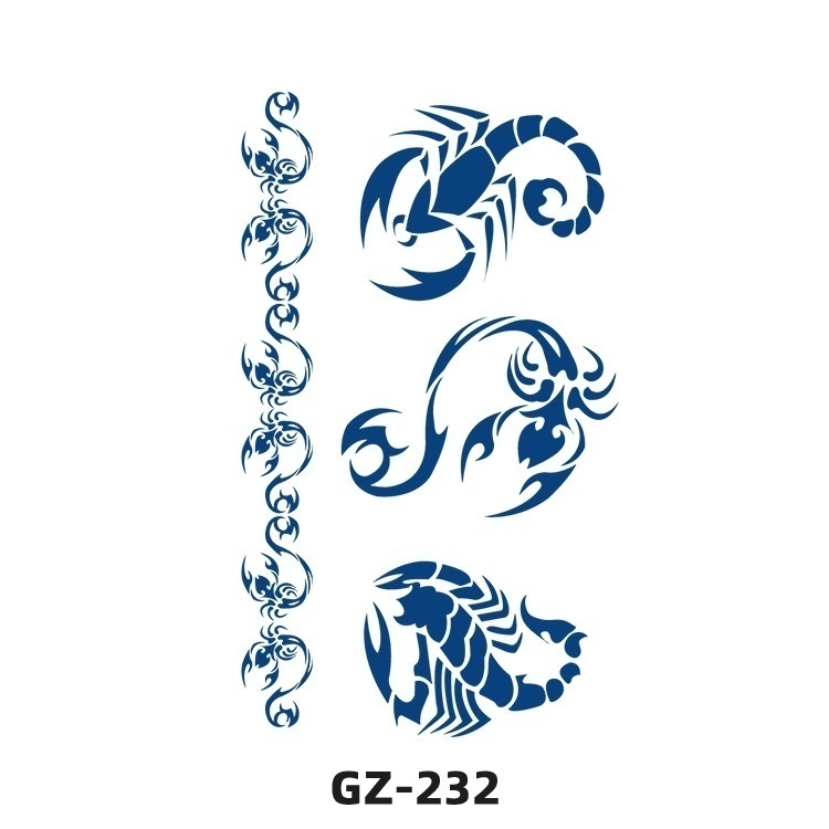 In Stock Herbal Juice Tattoo Stickers Semi-permanent Tattoo Stickers Long-lasting Waterproof Sweat-proof Tattoo Stickers