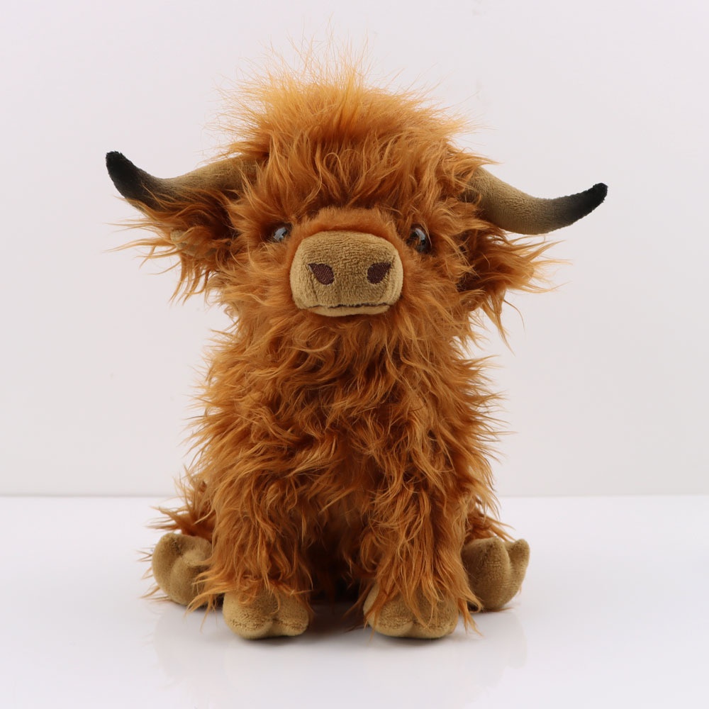 Explosions Internet Celebrity Highland Cow Scottish Highland Cattle Plush Toy Simulation Long Hair Cattle Doll