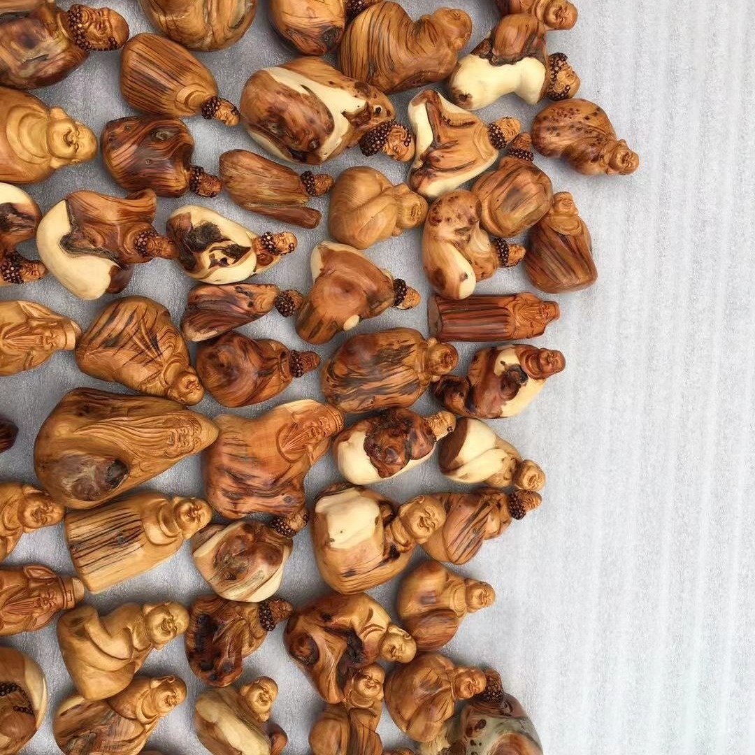 Taihang Cliff Cypress Hand-held Pieces Crafts Play Pieces Seed Material Mountain Material Shouxian Maitreya Theme For S