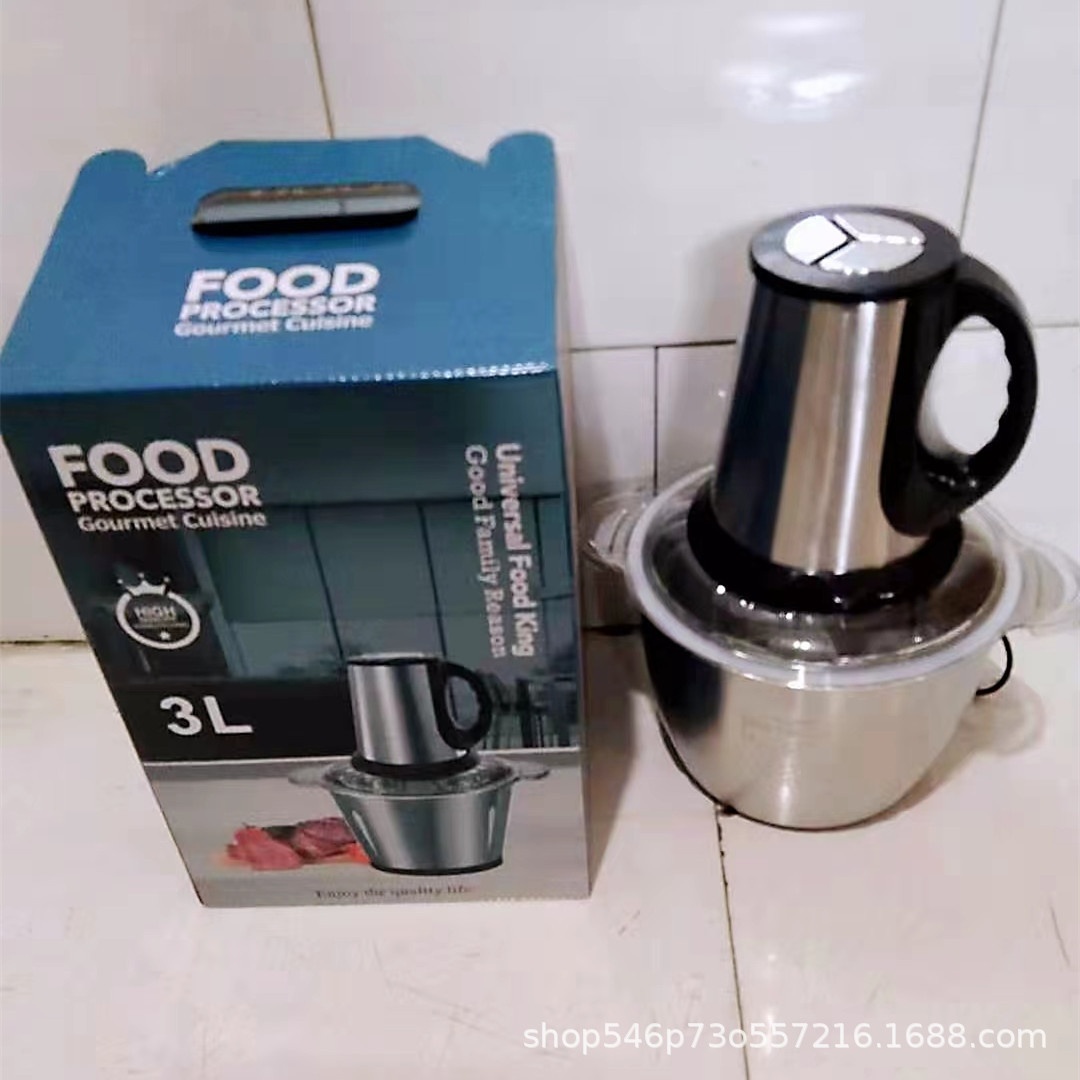 Foreign Trade Low-priced Three-speed Large-capacity Electric Meat Grinder Household Cooking Machine Garlic Garlic Paste Children's Food Supplement Machine