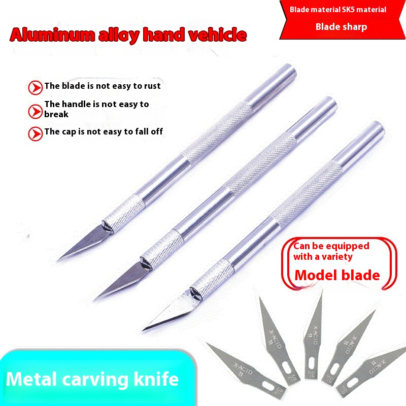 Handbook Carving Knife Manual Carving Knife Pen Carving Pen Knife Utility Knife Blade Tool Set Student DIY