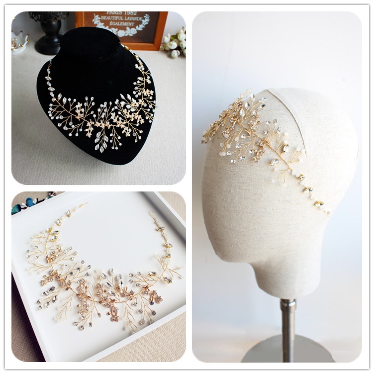 XL011s Bridal Jewelry European And American Handmade Hairband Wedding Wedding Dress Headdress