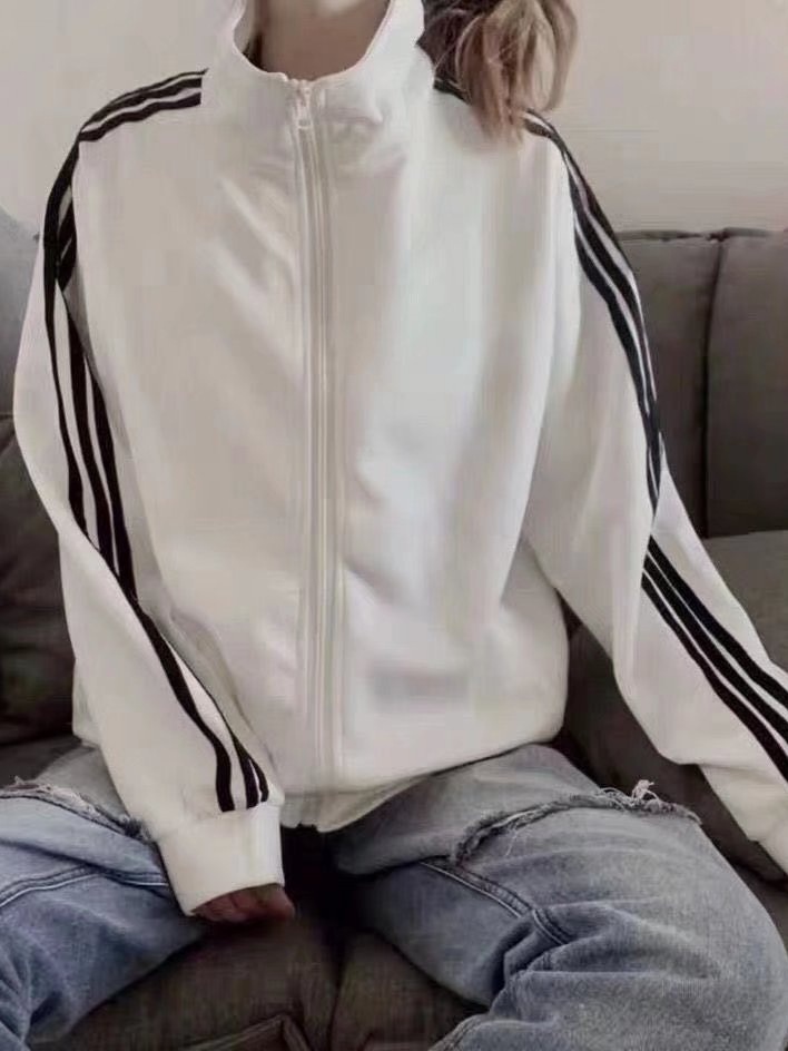 Sports Leisure Sweater Men's And Women's Solid Color Cardigan Korean-style Bf Fried Street Fashionable Couple Clothing Sports Hong Kong Style Jacket