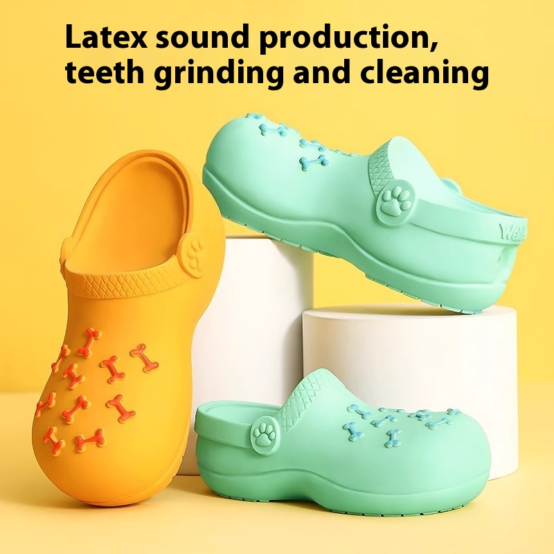 Dog Toy Vocal Latex Slippers Bite Resistant Self-Relieving Dogs Puppies Corgi Large Dogs Pet Dog Supplies