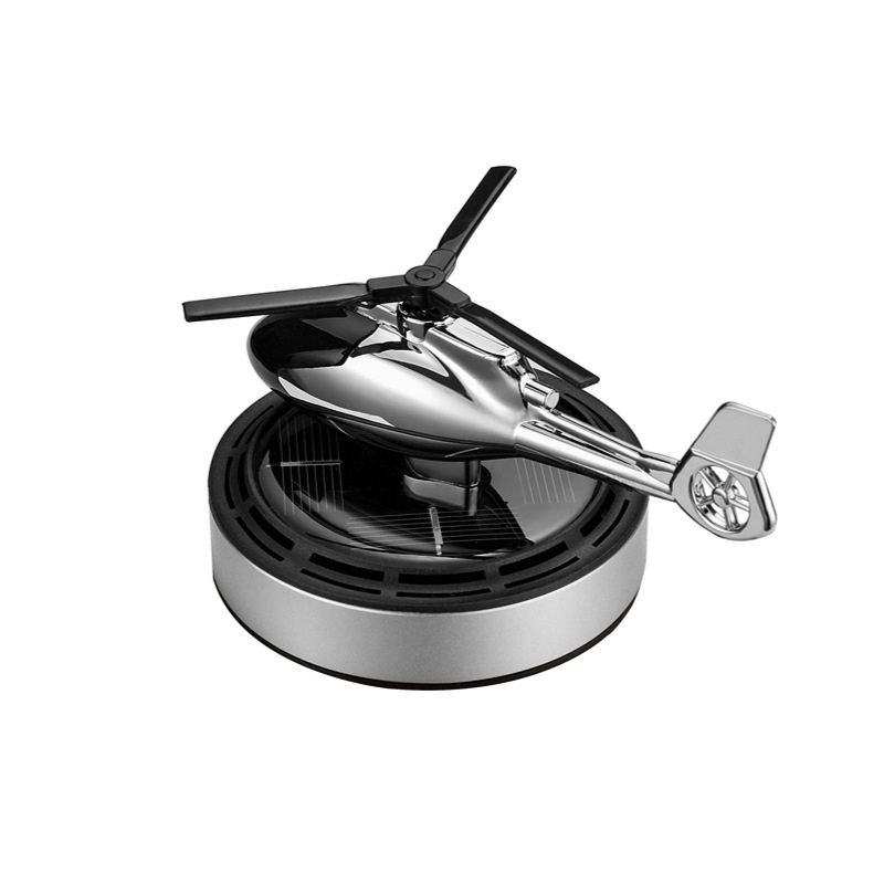 Solar Powered Rotating Aircraft Aromatherapy Ornaments For Cars With Essential Oils,Long-lasting Light Fragrance,Deodorizing The Car