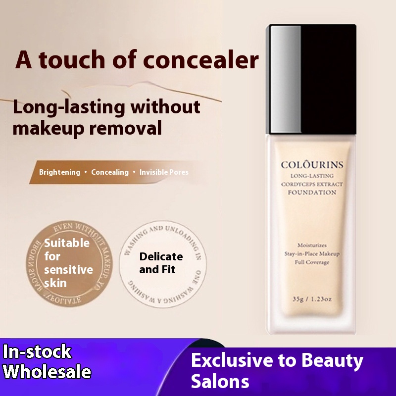High-end Clear Foundation Liquid Concealer Lasting Waterproof Non-makeup Women's Dry Skin Non-card Powder Mixed Oil Skin Isolation BB Cream