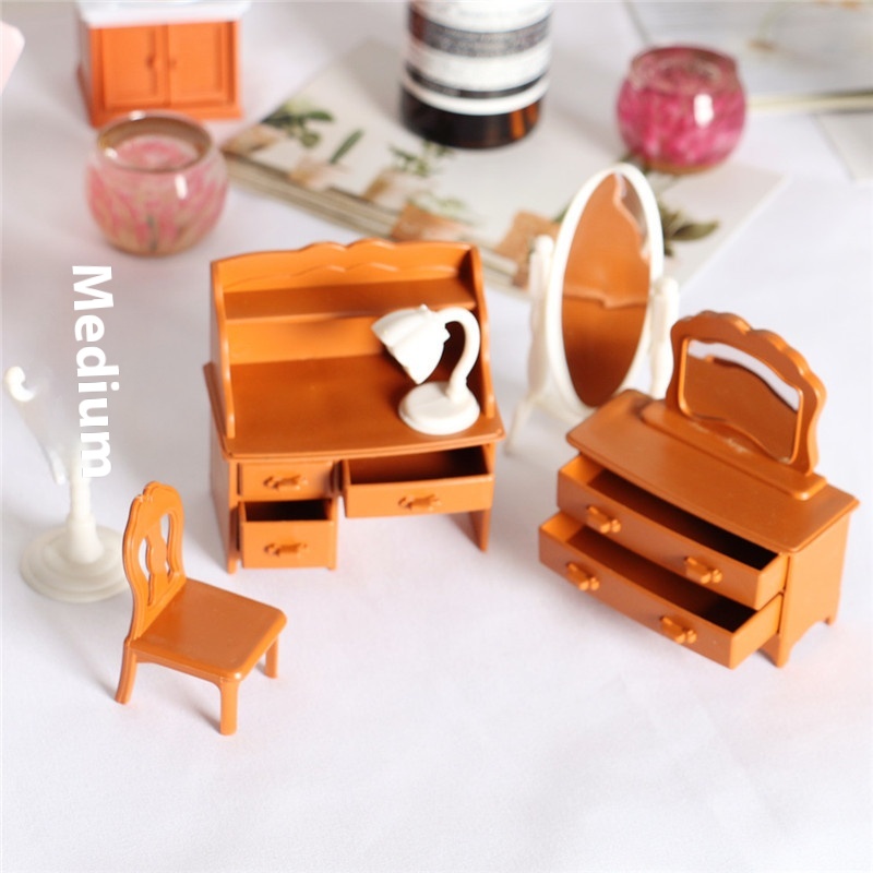 Dollhouse OB11 Miniature Food And Play Scene Mini Furniture Model Pocket Bedroom Dressing Series