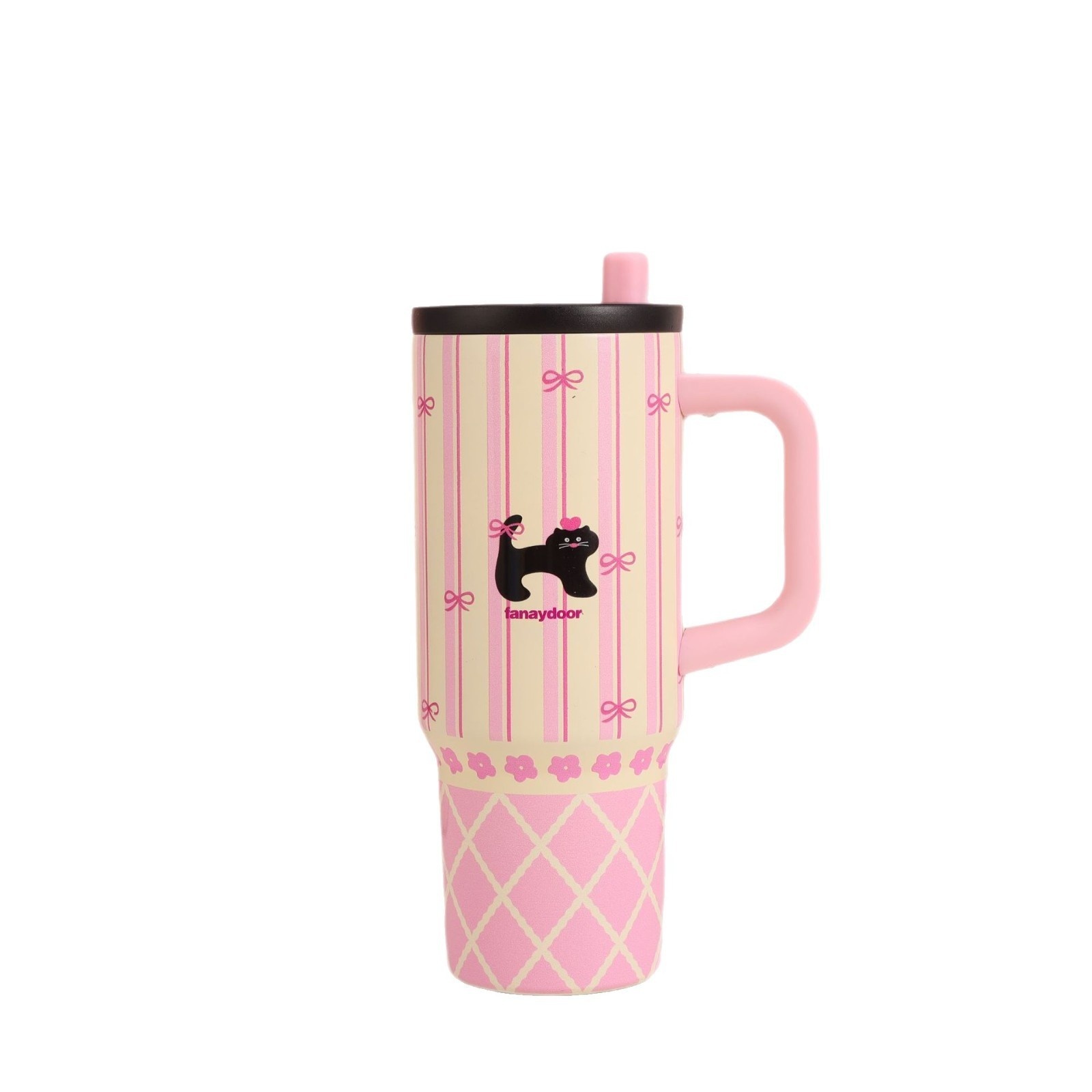 Dopamine Cute Cartoon Pattern Suction Cup 316 Stainless Steel Ulation Water Cup Portable Household Handle Ice Cup