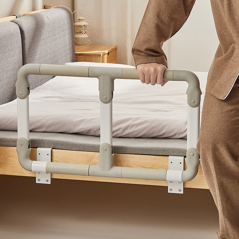 Bed Guardrail For The Elderly Without Punching Holes For The Disabled, Pregnant Women, Single-Sided Anti-Fall Getting Up And Stand-Up Aid, Bedside Handrail