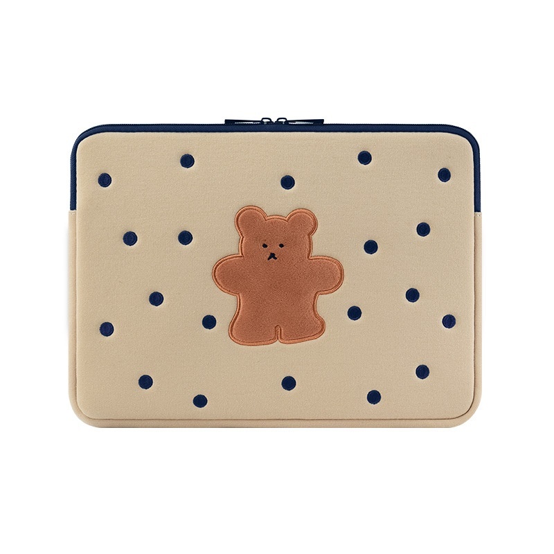Japan And South Korea Computer Liner Bag Cute Cartoon Embroidery Notebook Protective Case 14 Inch Storage Bag 13.3