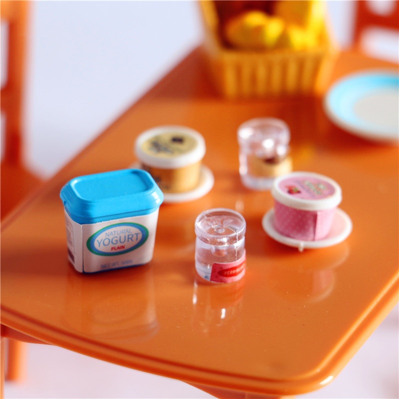 Dollhouse Dollhouse Miniature Food Play OB1 Model Shooting Props Life Scenery Yogurt Ice Cream Combination