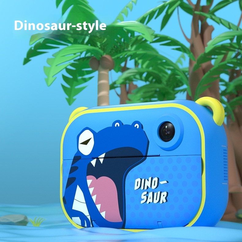 Children's Camera Dinosaur Polaroid Digital Camera Toy Can Take Pictures And Print Set Small S L R Mini