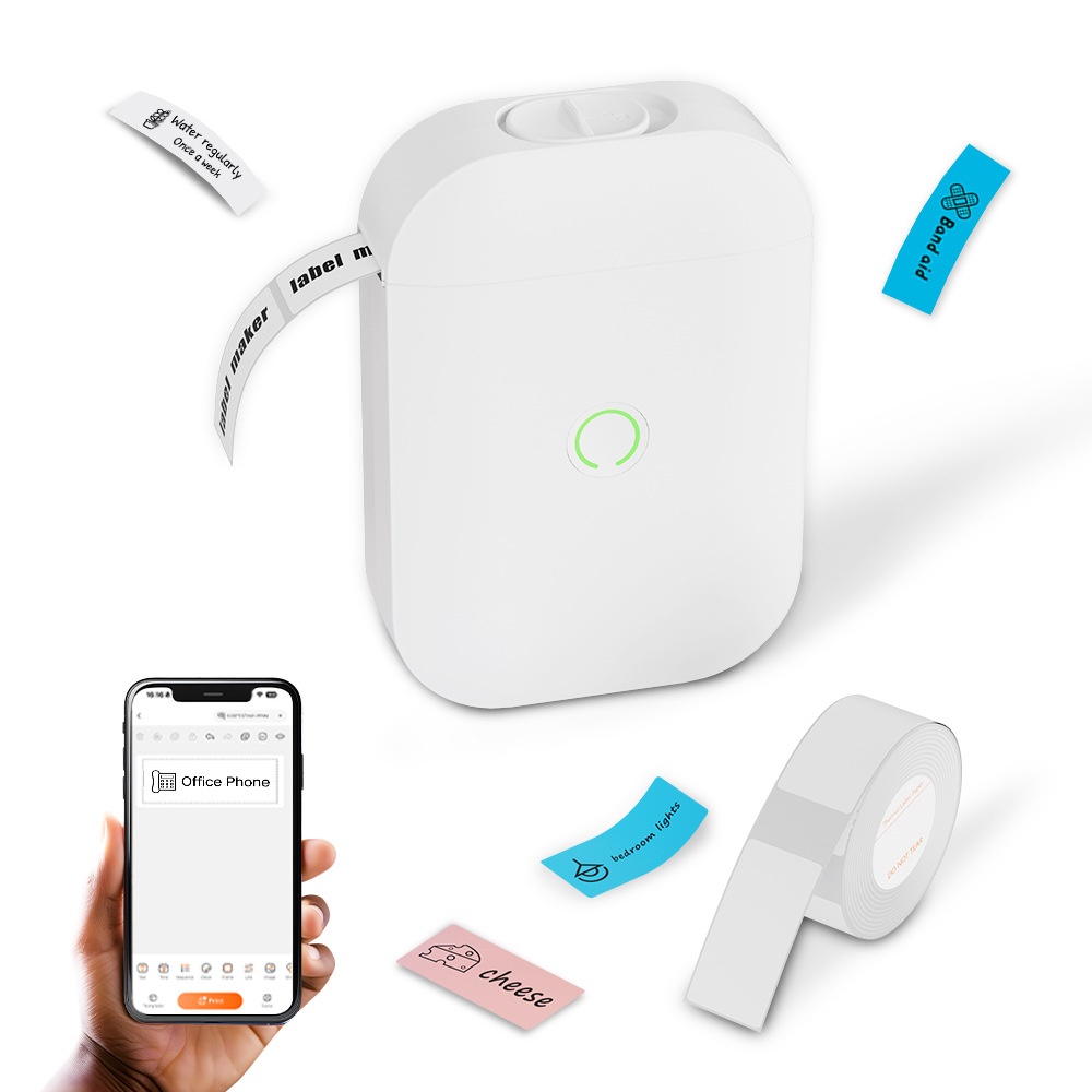 Bluetooth Portable Mini Thermal Label Printer Home Student Name Sticker Without Ink Commercial Direct