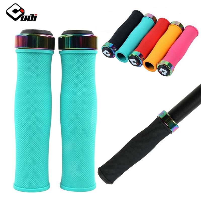 American ODISilicone Locking Handlebars Mountain Folding Bike Bicycle Locking Handlebars Non-slip Camouflage Lock Ring