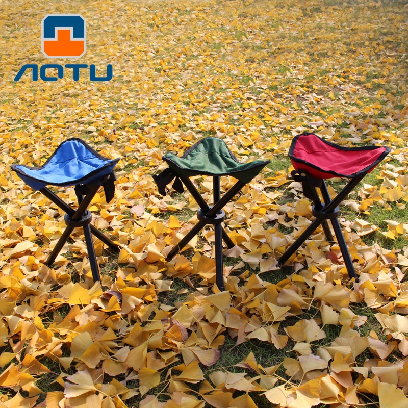 Popular Outdoor Folding Chair Small Stool Portable Fishing Beach Chair Maza Folding Stool Popular AT6733