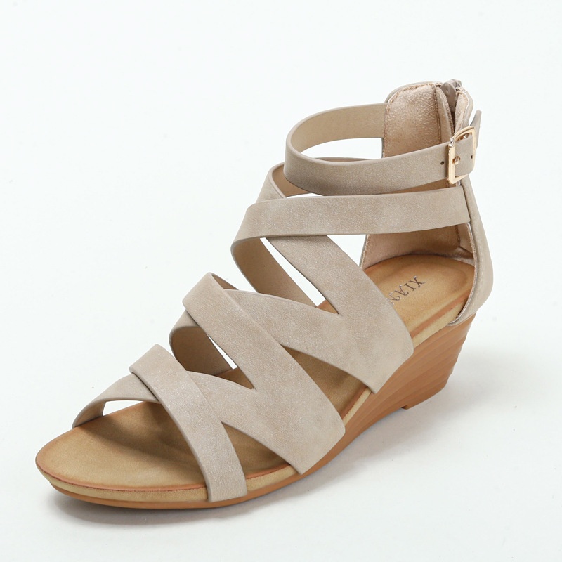 Wedge Heel High Heel Waterproof Platform Thick Sole Women's Sandals Casual Simple Sandals