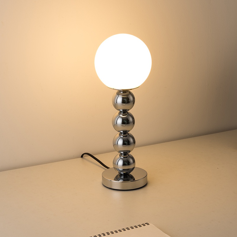 Night Light Simple Creative Bedroom Table Lamp Gift Atmosphere Glass L E D Dual Color Light Girls Bedside Table Lamp