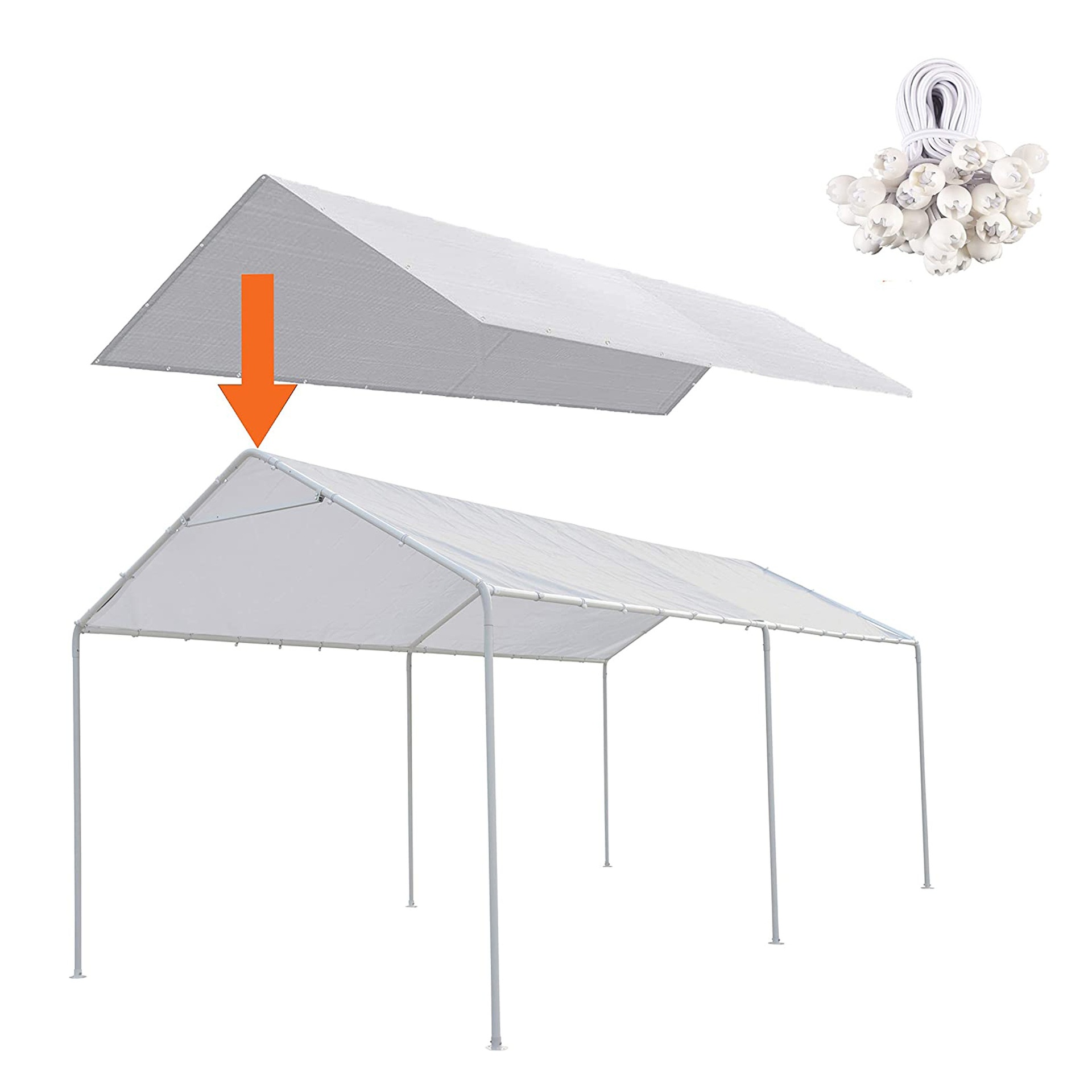 Carport Parking Shed Home Car Tent Mobile Garage Outdoor Awning Simple Fixed Awning