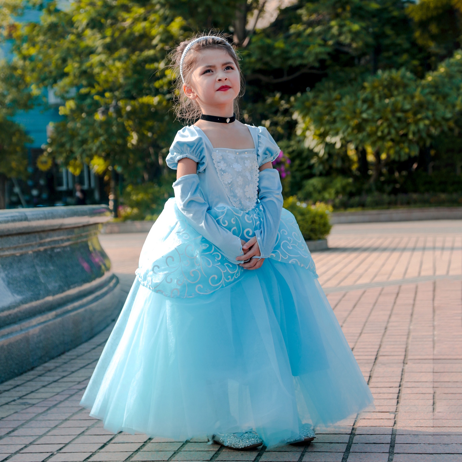 Christmas Year Cinderella Princess Dress Children's Princess Dress Puffy Tulle Skirt Fairy Tale Princess Dress Girls Dress