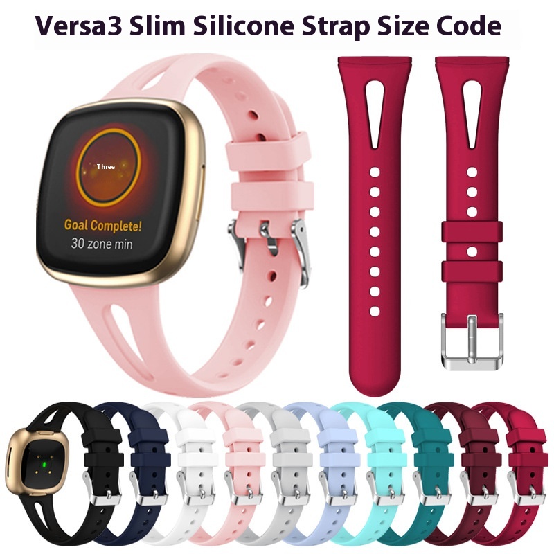 Suitable For Fitbit Versa4/3 Sense2 Silicone Strap Versa3/4 Sports Slimming Smart Watch Strap