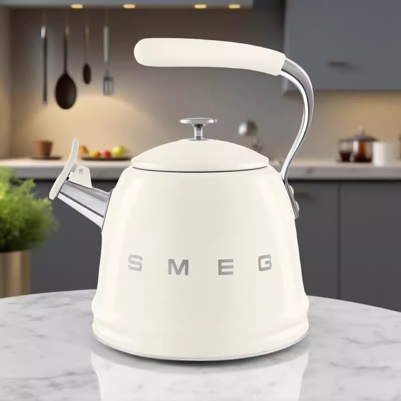 SMEG Smeg 304 Stainless Steel Whistle Large Capacity Kettle Household Gas Stove Induction Cooker Hot Kettle
