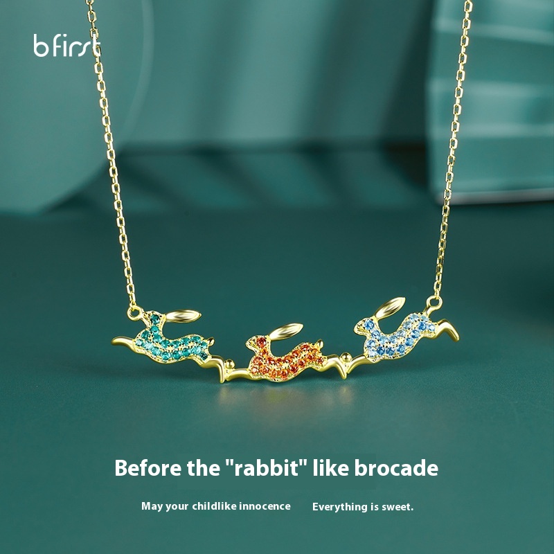 Fashion925 Sterling Silver Seiko Accessories Autumn And Winter Clavicle Chain High-grade Rabbit Necklace Female - 1