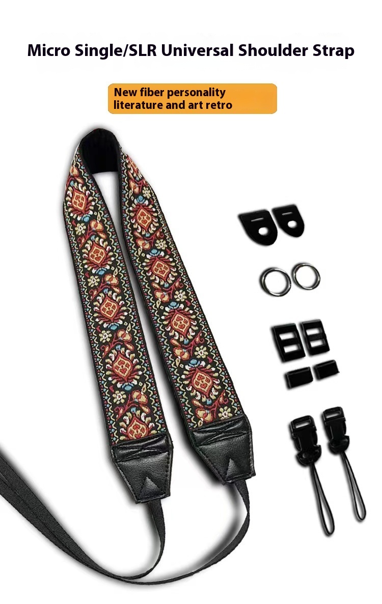 Direct Batch Ethnic Style Retro Literary S L R Mirrorless Camera Shoulder Strap Photography Decompression Belt Universal S L R