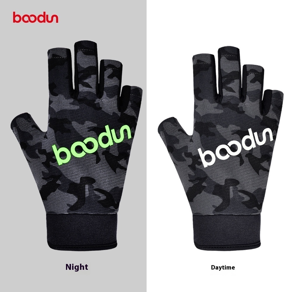 BOODUN/Boton Leaking Fishing Gloves Reflective Lure Non-slip Outdoor Sports Gloves