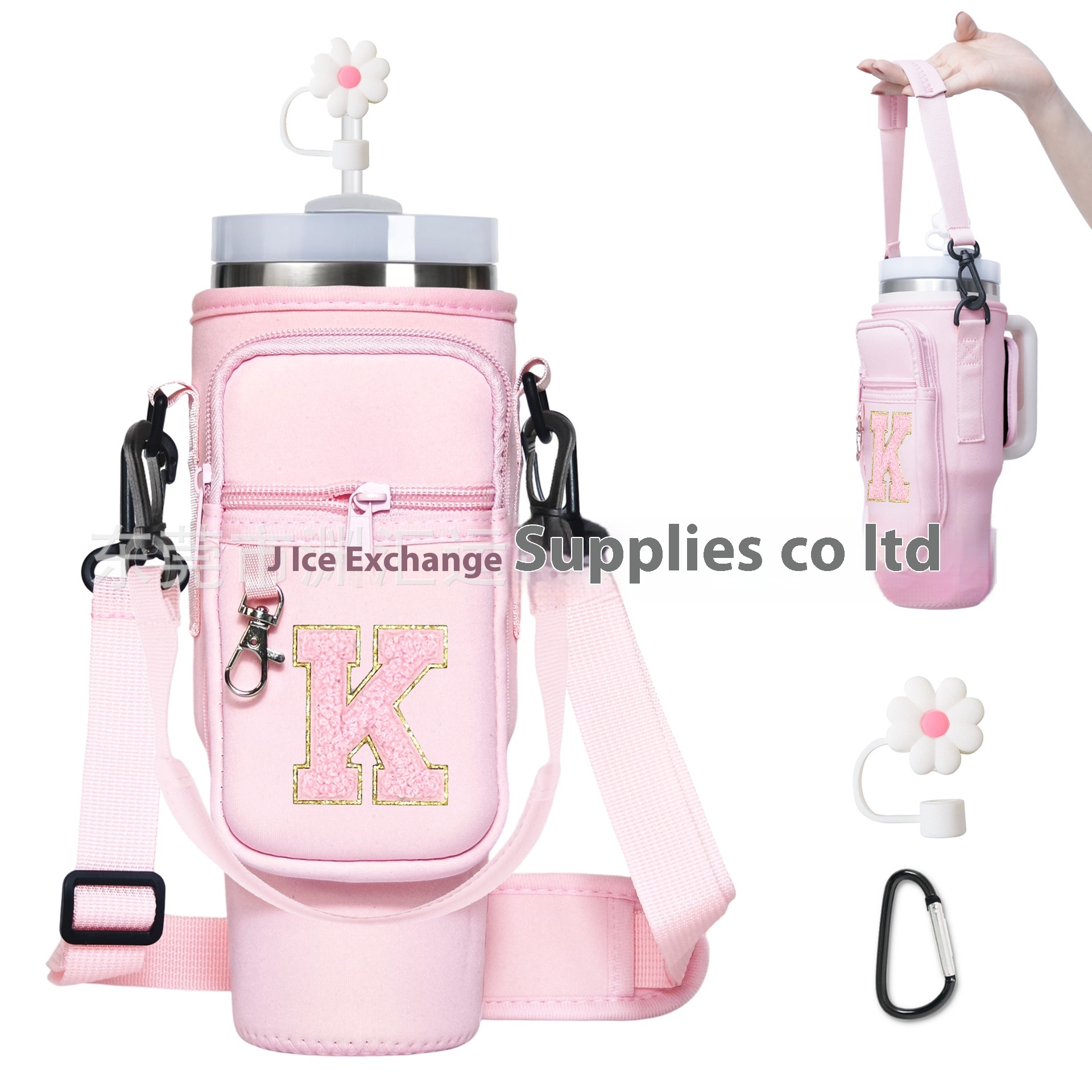 In Stock Mug Set 40oz Ice Cup Set Stanley Letter Handle Cup Water Cup Set Diving Material Water Cup Bag