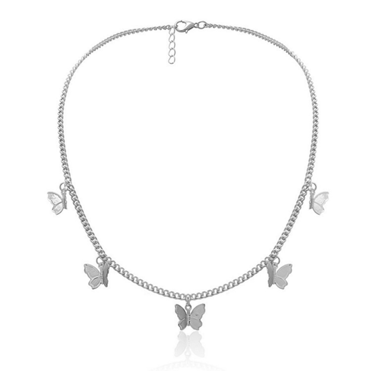 Fashionable Versatile Classic Butterfly Pendant Necklace,Elegant Clavicle Necklace