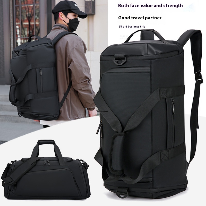 Dry And Wet Separation Fitness Bag Multi-functional Men's Outgoing Shoulder Luggage Bag Business Boarding Portable Travel Bag