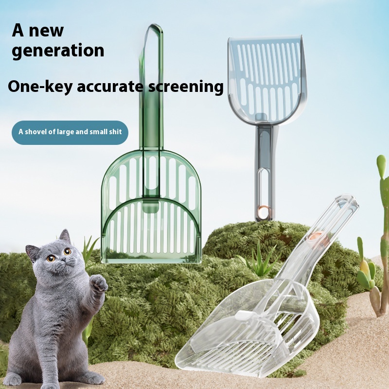 Integrated Cat Litter Scoop Detachable Cat Feces Collector Feces Separator Plastic Cat Litter Scoop