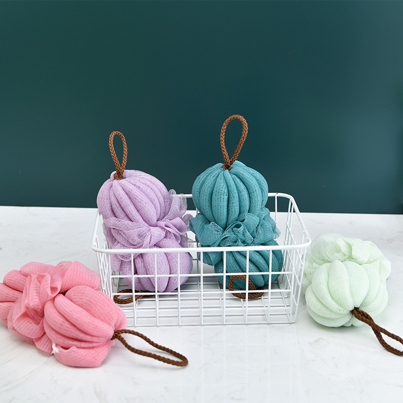 A2733 Yiwu Bath Ball Colorful Soft Bath Ball Two-color Bath Scrubbing Bath Towel Artifact Bath Ball