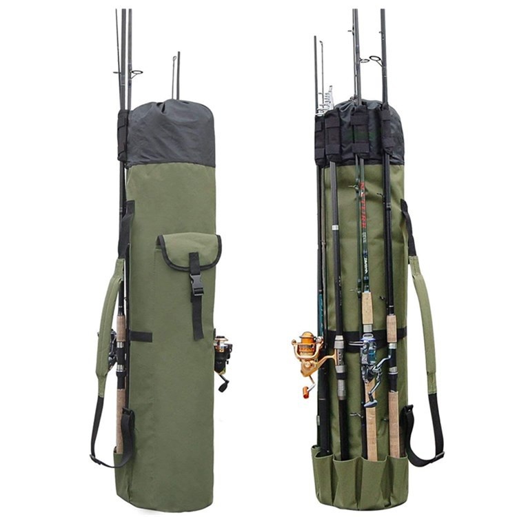 's Best-selling Cylindrical Outdoor Fishing Bag Multi-functional Fishing Rod Bag Sea Rod Fishing Gear Storage Bag