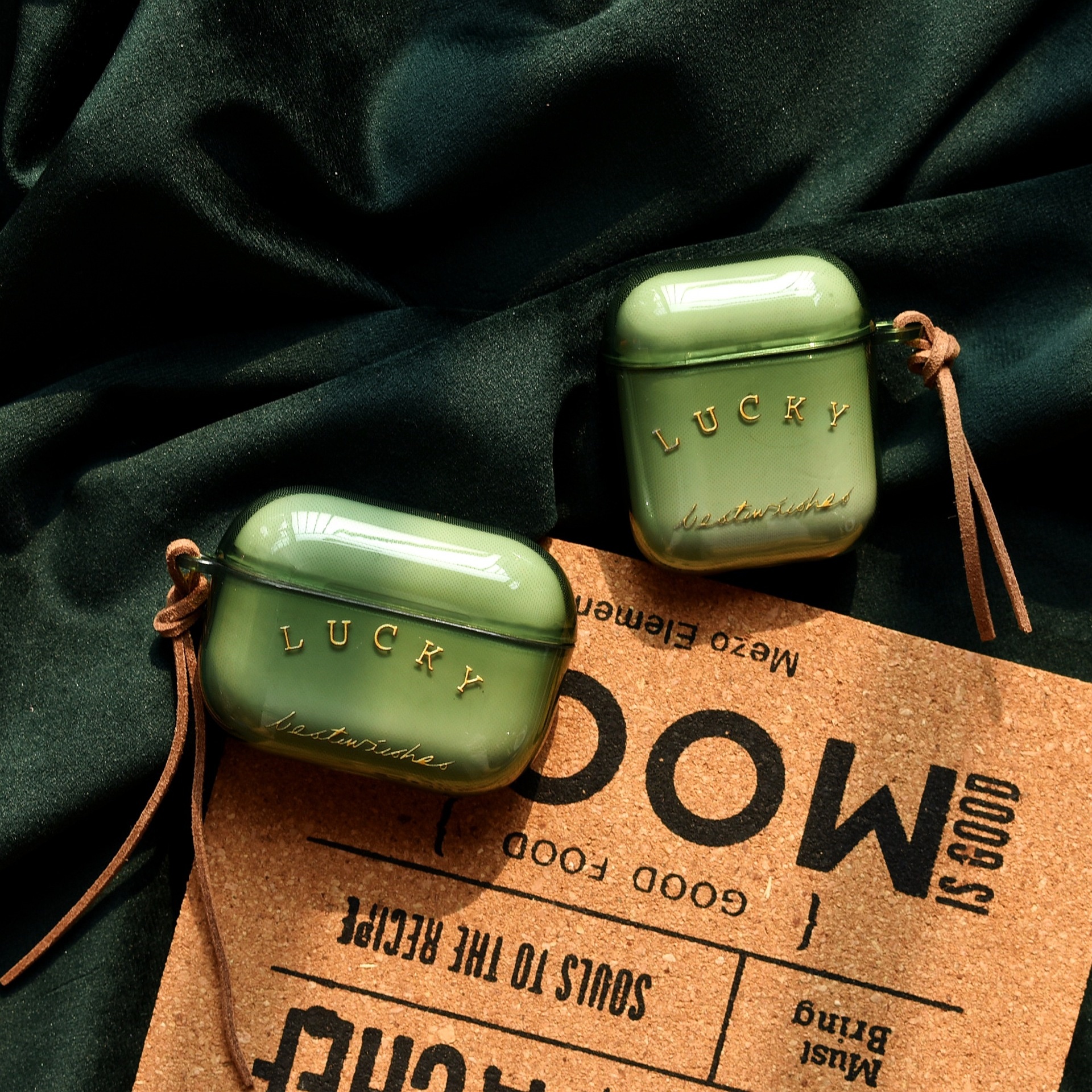 English Letter Lucky Is Suitable For Apple Air Pods Headphone Protective Cover Air Pods Pro3rd Generation/pro2