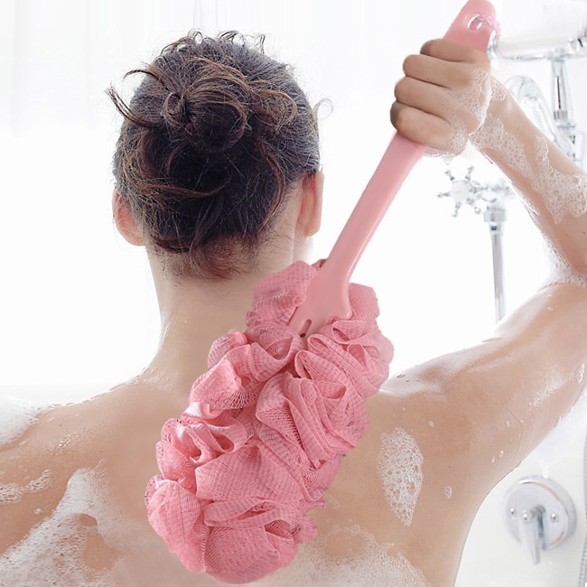 Long Handle Bath Brush Bath Ball Bath Brush Massage Brush Back Bath Towel Bathroom Bath Cleaning